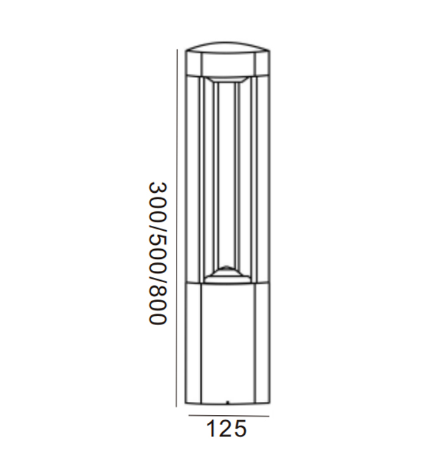 125 ত্রিভুজ LED গার্ডেন লাইট HR60031-800-LED 125 ত্রিভুজ LED গার্ডেন লাইট HR60031-800-LED
