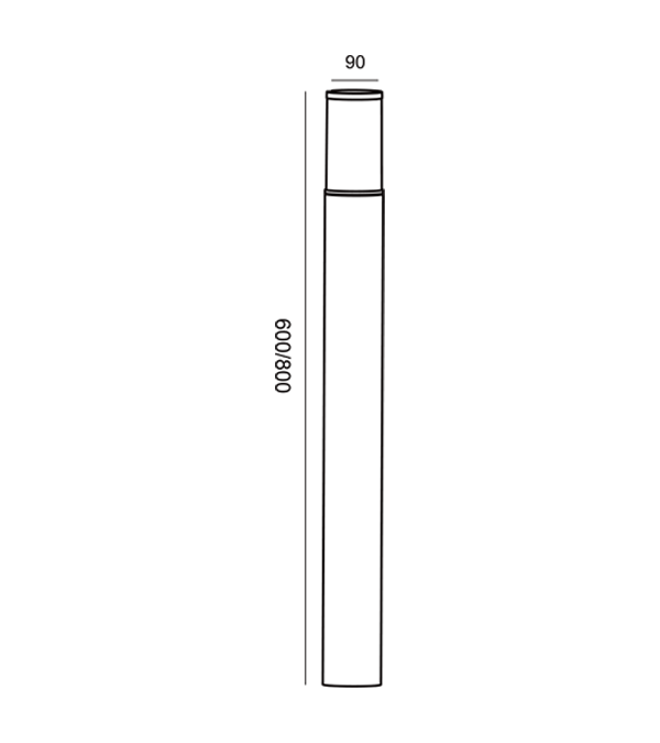 LED ছোট কোমর গার্ডেন লাইট HR60733-600 LED ছোট কোমর গার্ডেন লাইট HR60733-600