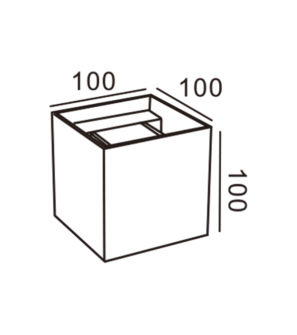 100 স্কয়ার LED দ্বিমুখী ডিমিং ওয়াল ল্যাম্প HR60432-LED 100 স্কয়ার LED দ্বিমুখী ডিমিং ওয়াল ল্যাম্প HR60432-LED